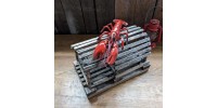 Cage a homard en bois avec filet